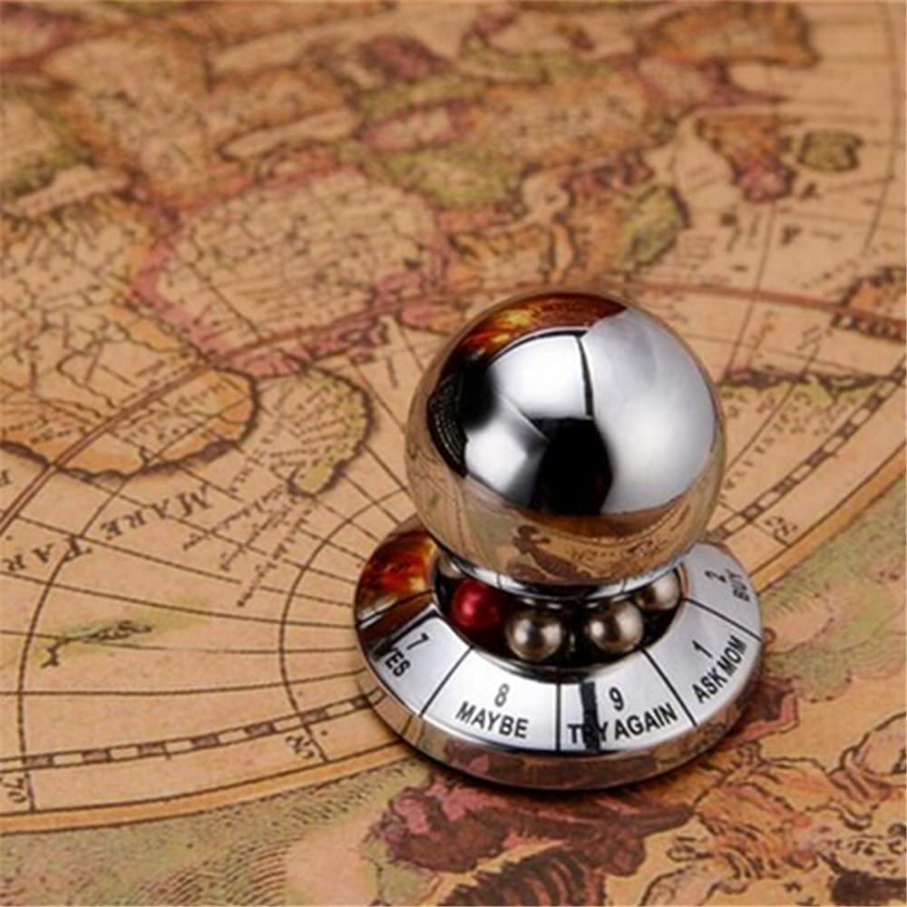 Metal decision ball spinner, rotating decompression toy, office desk moving toy, creative fingertip gyroscope