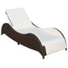 Day and Night - Day and Night Lounger with Brown Synthetic Rattan Cushion