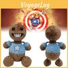 Kick The Buddy Plush Toy Crystal Soft Fur, Brown, 30cm Height, Pp Cotton Filling