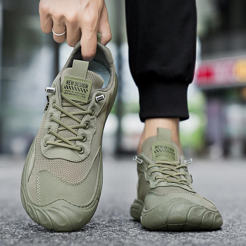 2026 New Breathable Thick Bottom Trendy Casual Sports Mesh Anti Slip Low Cut Comfortable Fashion Men's Shoes