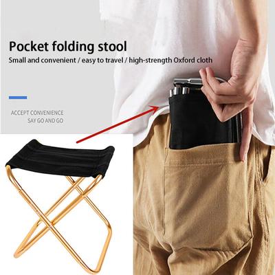 Portable Outdoor Beach Fishing Stool Lightweight Aluminum Alloy Folding Chairs Camping Picnic
