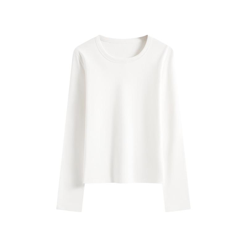

Women s Plus Velvet Long Sleeve Casual Tee - Slimming, Warm, Versatile Base Layer for Autumn/Winter 2025 M (48-53 kg)