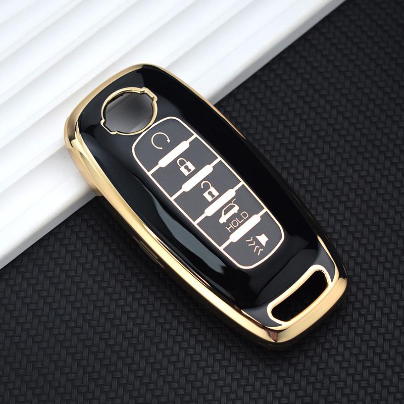 

Новый чехол для ключей из ТПУ с 5 кнопками, брелок для Nissan Rouge Kicks Pathfinder J12 Ariya Altima Rogue Qashqai Bluebird Sylphy 2023, аксессуары, чехол для ключей 5 Button Key Case чёрный
