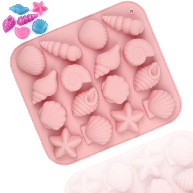 Chocolate Molds Sea Star Shell Silicone Molds Mousses Cake Decorating Molds Baking Tool for making Mousses Cake, Pastry