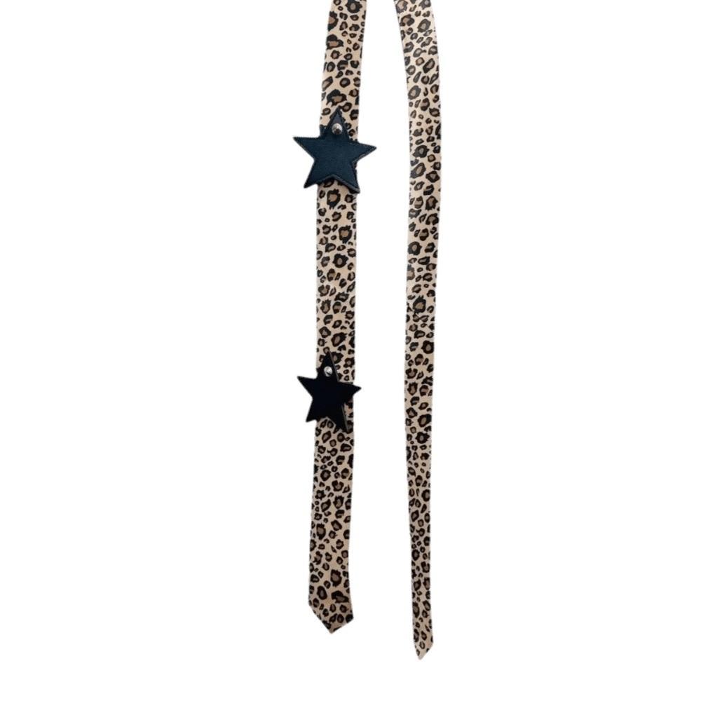 Spicy Girl Leopard Print Scarf Star Long Vintage Scarf Classic Scarf Hairband  Daily Wear