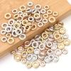 50-100pcs/lot 4/6mm CCB Spacer Beads Round Ring Beads Big Hole Loose Beads For Jewelry Making DIY Necklace Bracelet Accessories