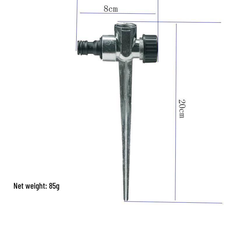 Horticultural Tripod Sprinkler: Large Round Rotating Nozzle for 360° Irrigation and Concrete Curing.