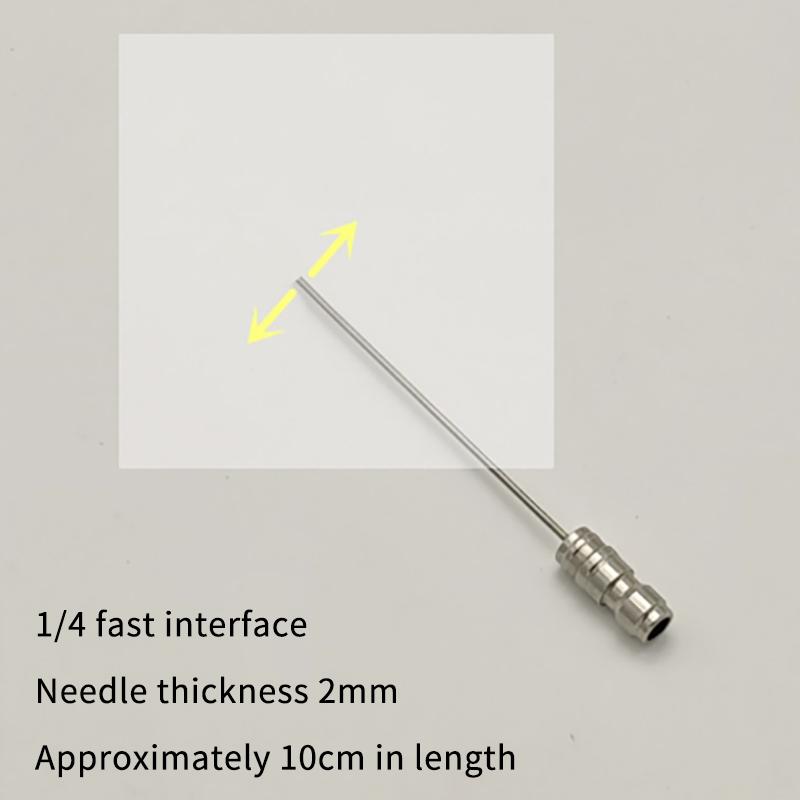 1 pièce Acier Inoxydable Nettoyage Haute Pression Aiguille Buse 1/4" Connexion Rapide Design Fin Pour Nettoyage en Profondeur Réservoirs de Lave-Auto AC