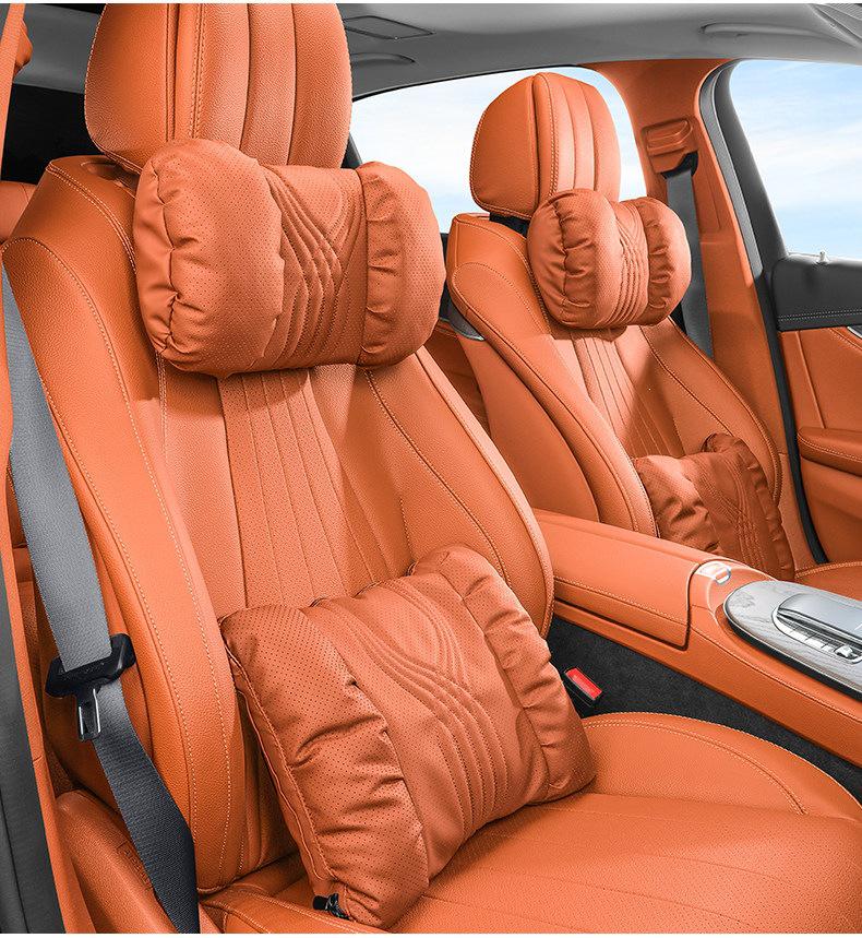 Universal Car Headrest & Lumbar Support Cushion Set for Maybach - All-Season Neck Protection