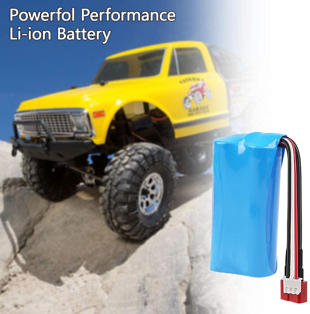 7.4V 1500mAh Li-Ion Baterie s vysokým vybíjecím proudem s T konektorem – Stabilní výkon 15C pro RC auto T40 F49