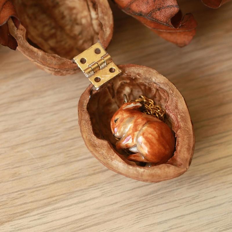 Simple Style Cute Small Animal Series Pendant Fox Stainless Steel Accessories