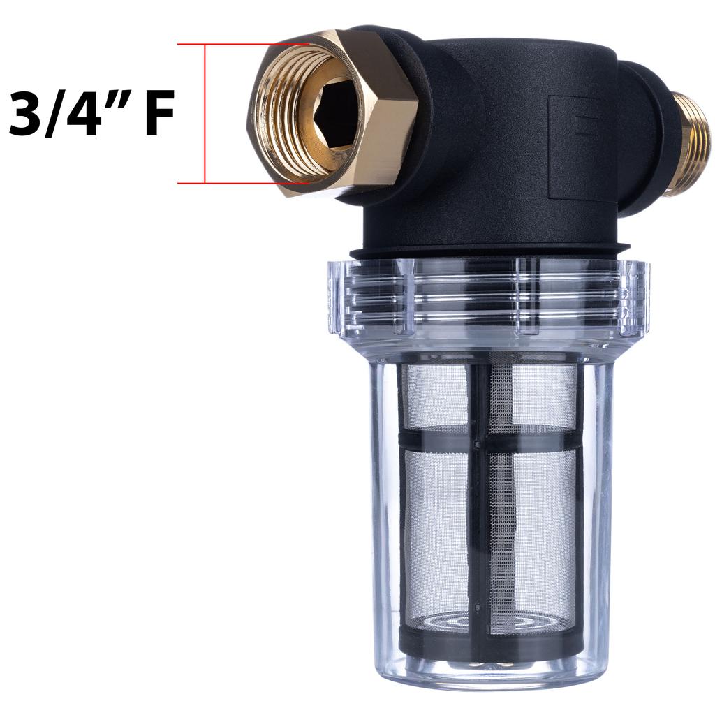 Rosfix Wasserfilter 3/4"" F - 3/4""M – Genauigkeit 40 Mikron | Maximaler Druck 10 Bar | Metall-Sieb und Einfache Reinigung