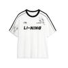 Li Ning Letter Print Loose Comfortable Short Sleeve T-Shirt Unisex Tops White AHSU657-1(TEAM702-3.4.14)