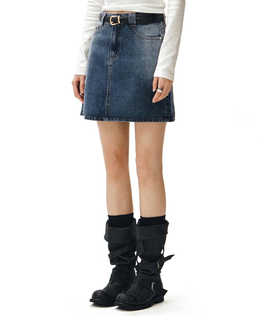 Deketeuumeon Signature Mini Skirt Dcsk001Bluea