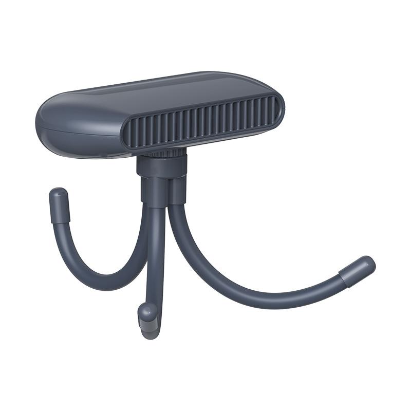 

Портативный ручной мини-вентилятор без лопастей с USB-зарядкой, настольный вентилятор с гибким кронштейном для гибкой фиксации на детской коляске, вентилятор-осьминог синий