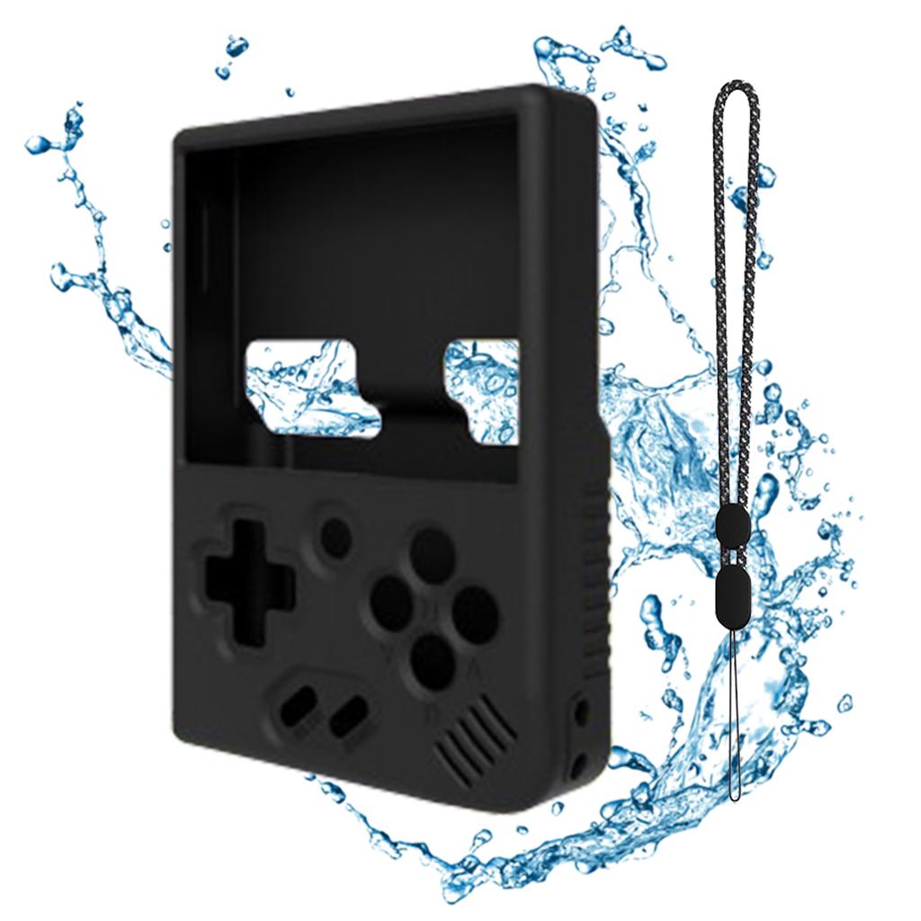 Game Console Protective Case Anti-Collision Silicone Case Protective Skin Scratch-Resistant Cover With Lanyard Compatible For Mini Plus Console