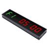 1.5 Inch Gym Timer Clock 6 Modes Type C LED Workout Interval Digital Timer Countdown Up Stopwatch with Remote Control