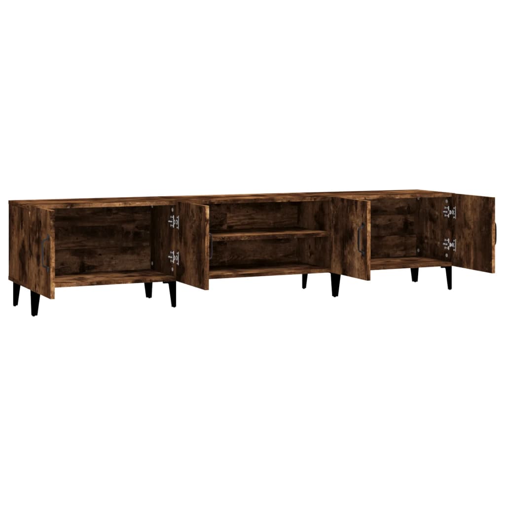Vidaxl TV Cabinet, Smoked Oak, 180X31.5X40 Cm
