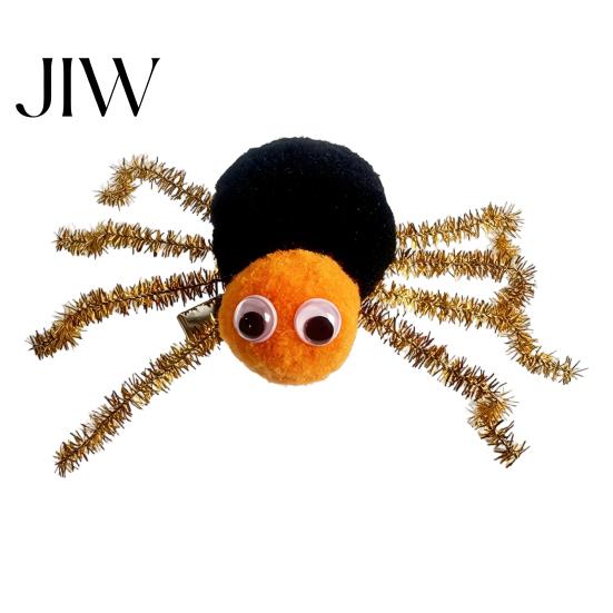 Cosplay Accessories for Halloween Spider Hair Clips Girls Women, Cute Furry Barrettes, Hairpin Kids Tinsel Fluffy Pom Accessory Parties Stable