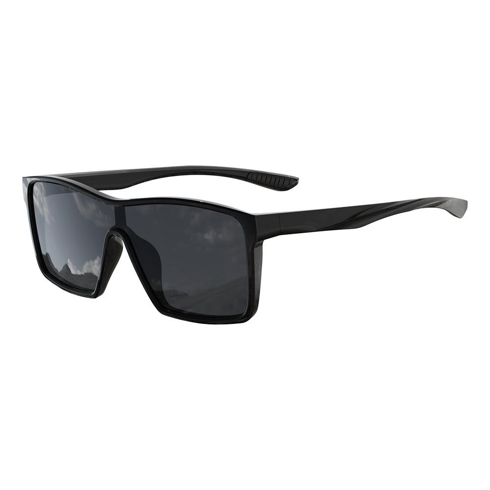 New Foreign Trade Products: Outdoor Hiking Mountaineering Fashionable One-piece Sunglasses UV Protection Polarized Sports Glasses