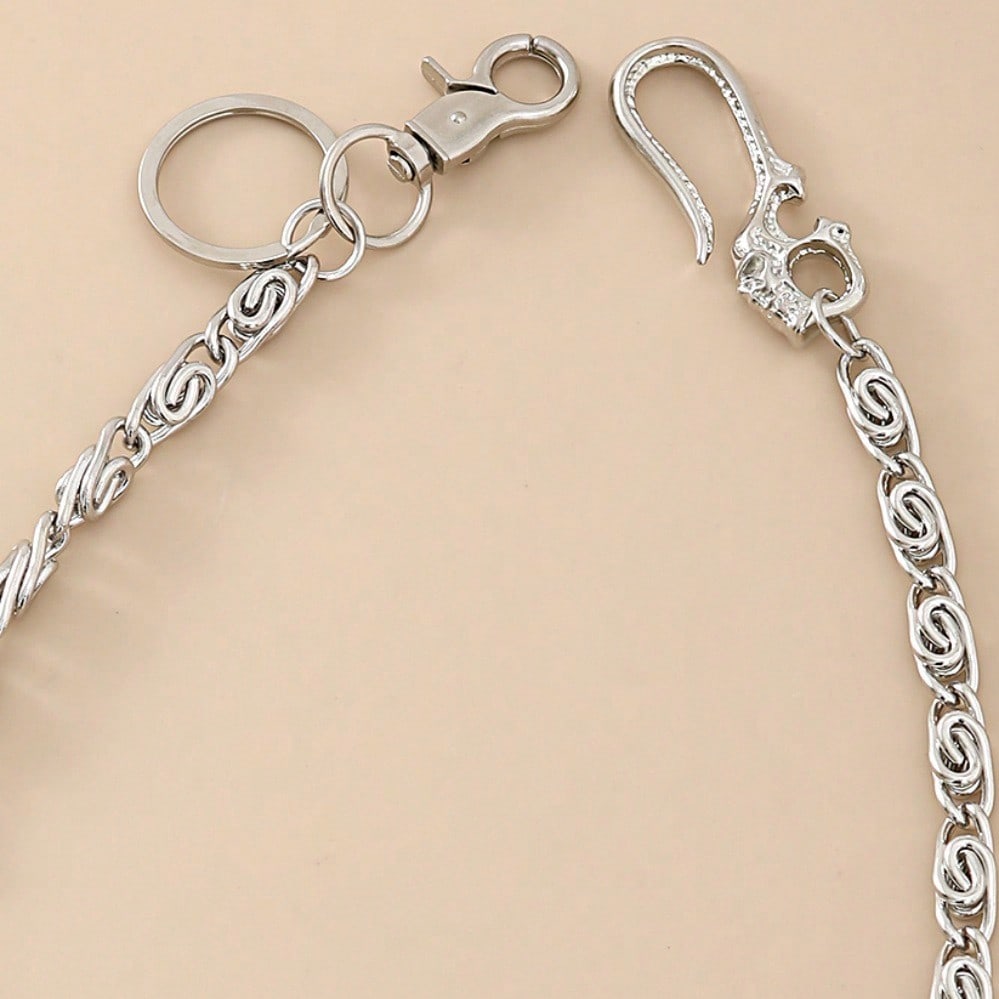 European and American Jewelry Punk Skull Hook Keychain Men's and Women's Trouser Chain Fashion Chain Waist Chain