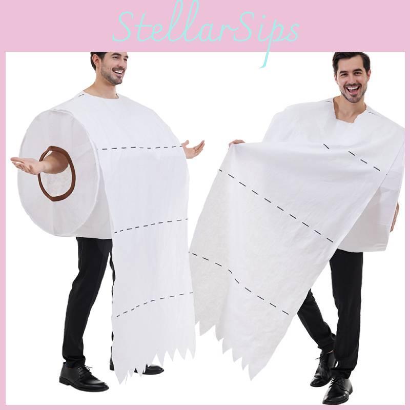 Halloween Toilet Paper Cosplay Outfit With Foam Material For Stage And Party Entertainment