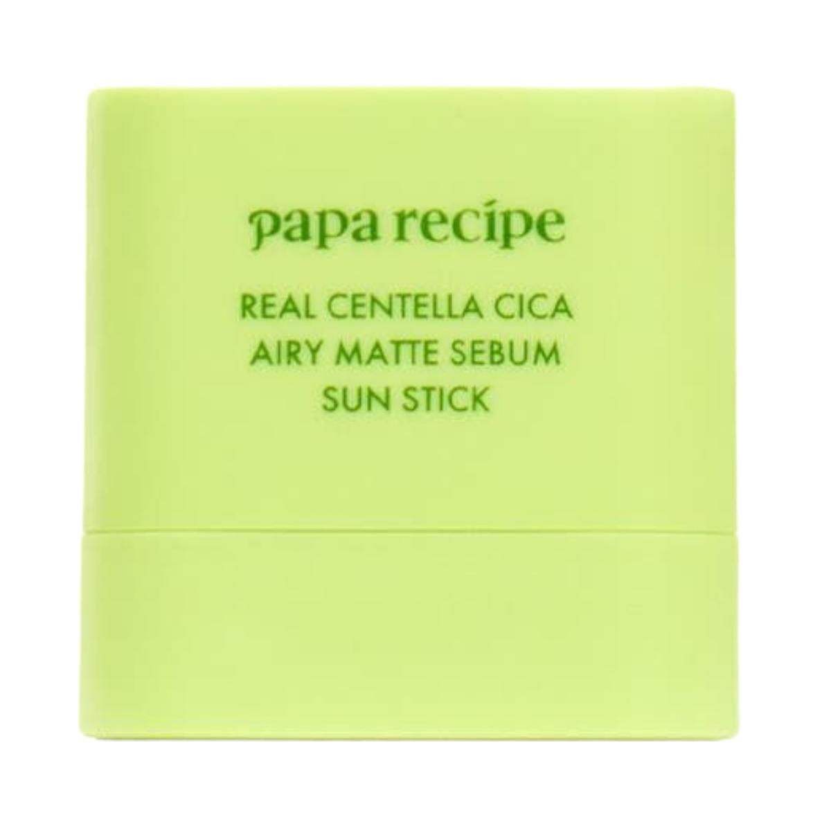 

Papa Recipe Real Centella Cica Airy Matte Sebum Sunstick SPF 50+ PA++++ Oil Control & Soothing 10g