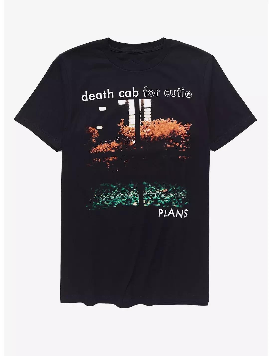 Vtg DEATH CAB FOR CUTIE Band Plans Girls Cotton Black S-5XL Unisex Shirt US098 3XL