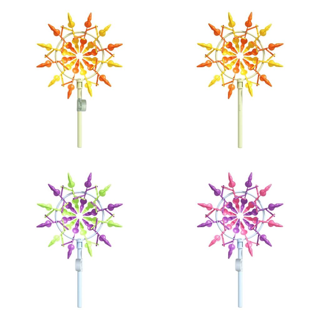 Diy Handheld Children's Educational Relief Toy 3d Sunflower Windmill With Radish Design