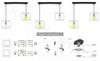 Hanging Lamp, Ceiling Chandelier, Lampshade, Pattern, Copper