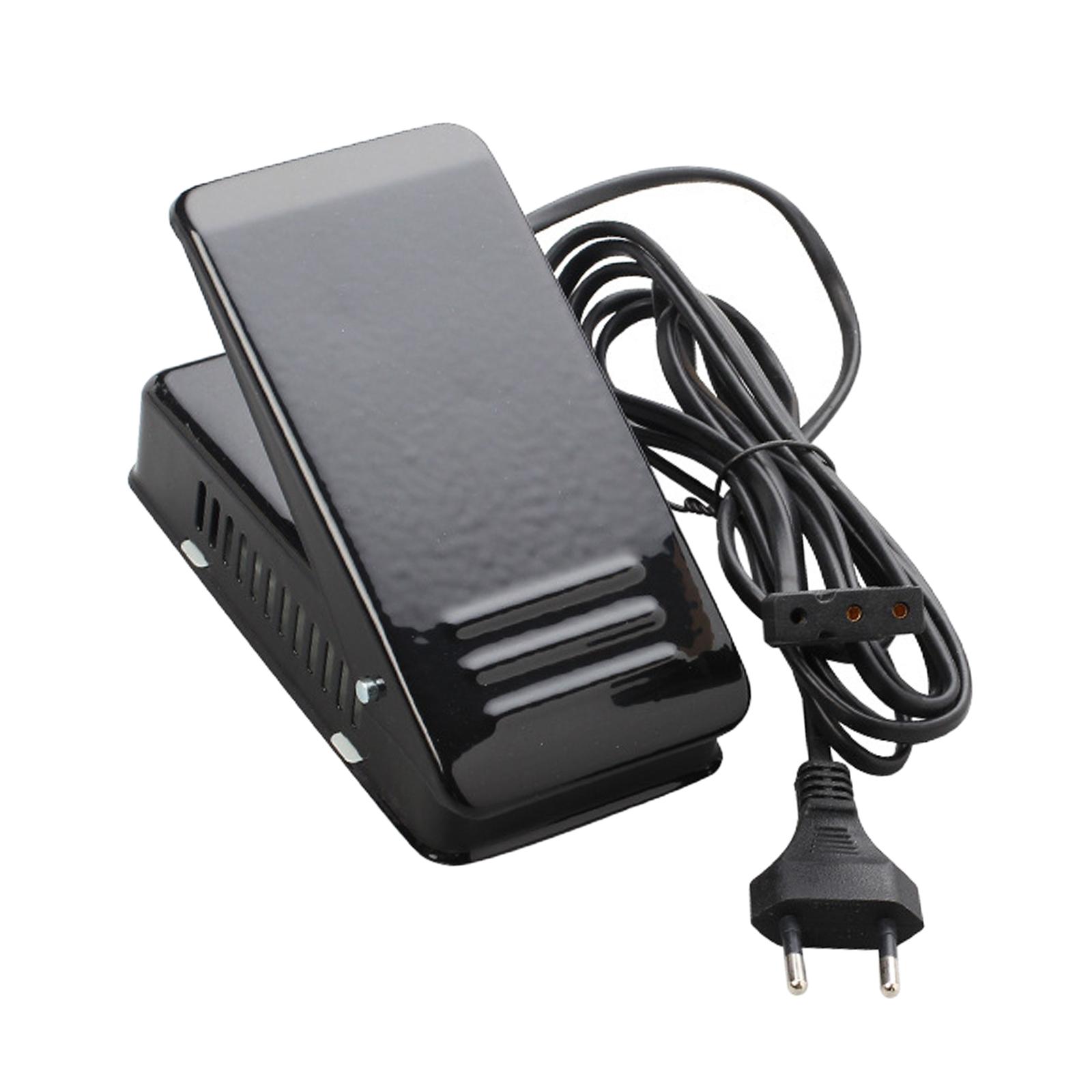 Sewing Machine Foot Operated Pedal with Cable Electronic Control Pedal Household Sewing Machine Attachments Speed Control Pedal чёрный