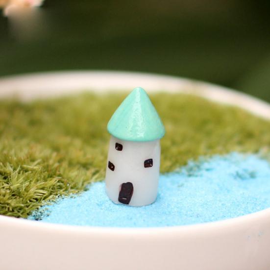 2 Pcs Mini Windmill Lighthouse Figurine Tiny Lighthouse Resin Model for Micro Landscape DIY Dollhouse Accessories Bonsai Planter Pots Crafts