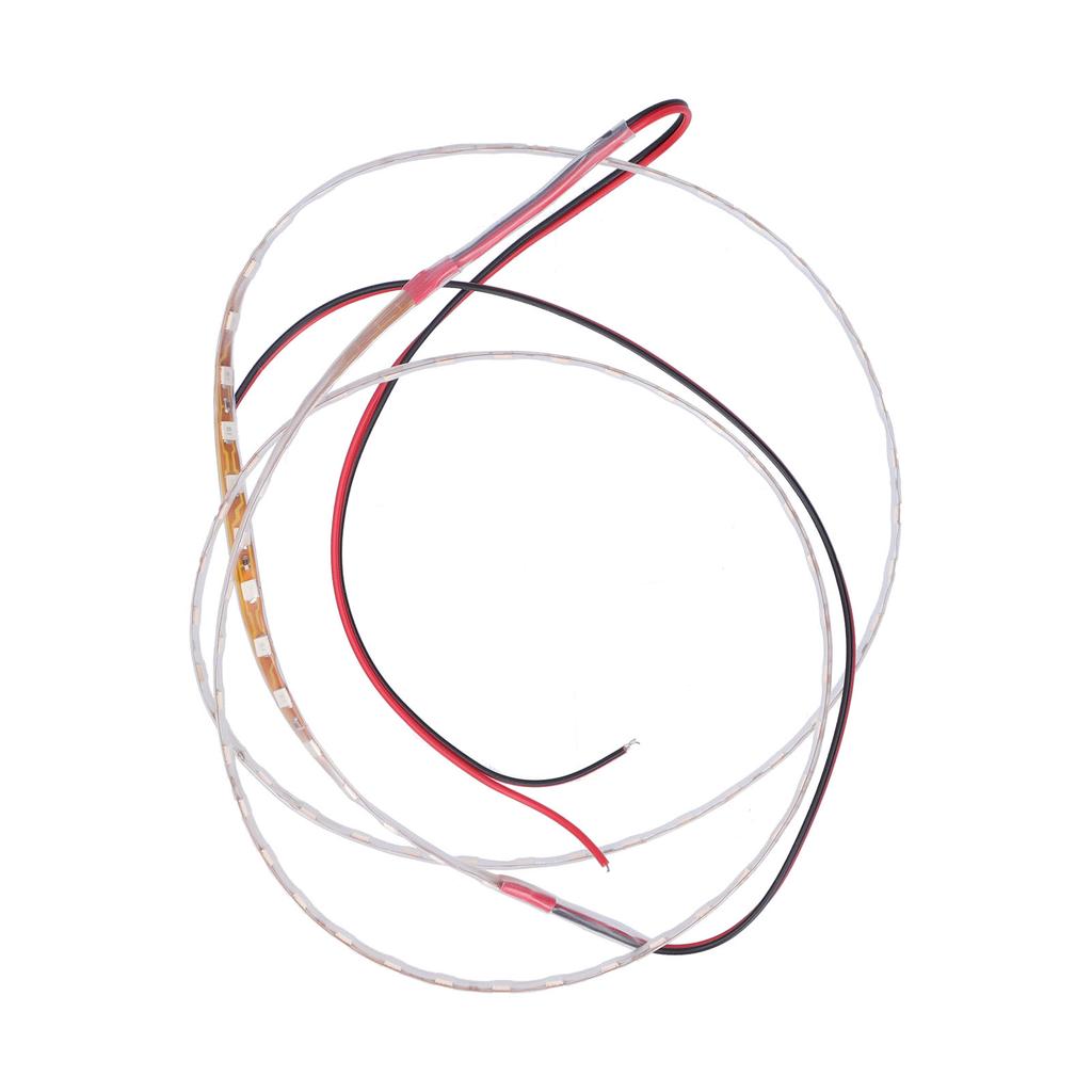 90cm LED Strip 90 Lamp Chips Decorative Ambient Lighting 12V Universal for Car MotorcycleRed Light