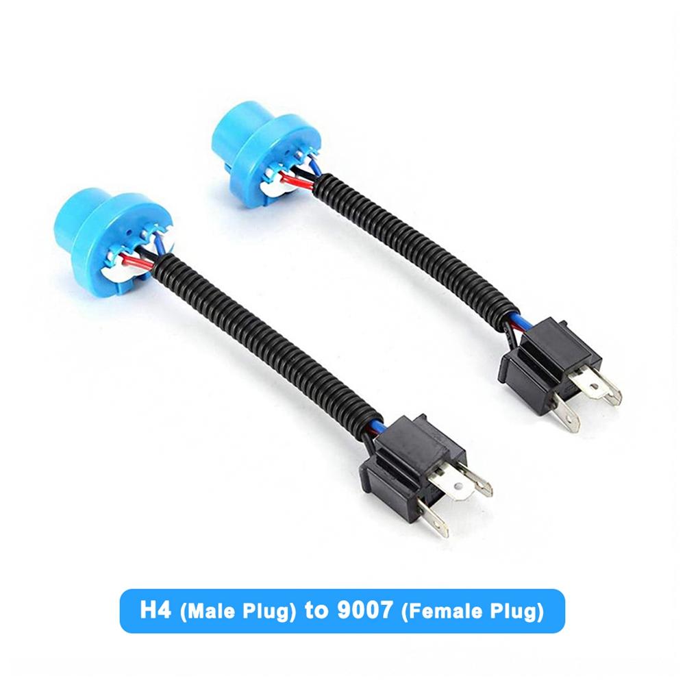 H11 to H1 Adapter Cable H7 Headlight Bulb Wire Car Fog Light Convert 9007 Socket Harness Moto Headlamp Ceramic Plug