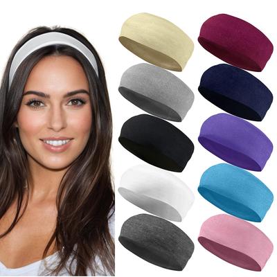 Summer Sports Yoga Women Headbands Not Tight Adjustable Running Absorb Sweat Elastic Hair Bands Soild Unisex Headband