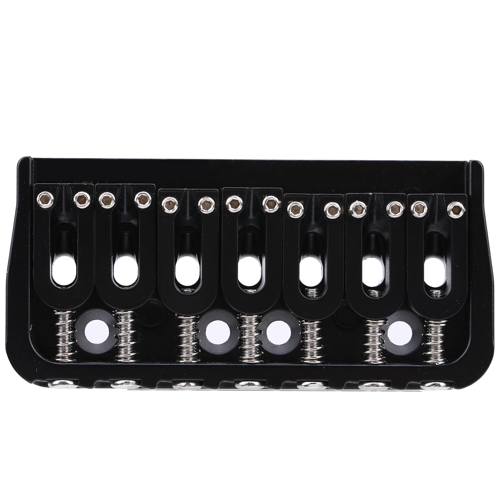 

Электрогитара Бридж 7 струн GA891 Фиксированные музыкальные аксессуары Черный цинковый сплав