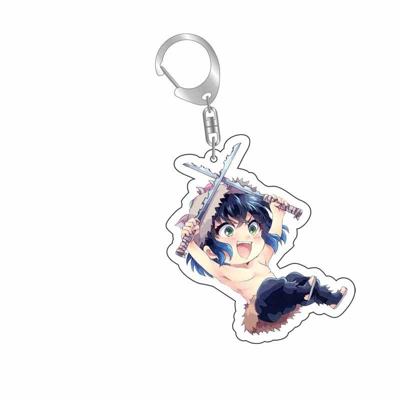 Demon Slayer Kimetsu No Yaiba Infinity Castle Acrylic Key Ring Kamado Nezuko Tokitou Muichirou Action Model Figure Toys Premium Quality