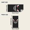 Halloween Spooky Smiling Face Outdoor Trash Can Holiday Atmosphere Decoration Stickers