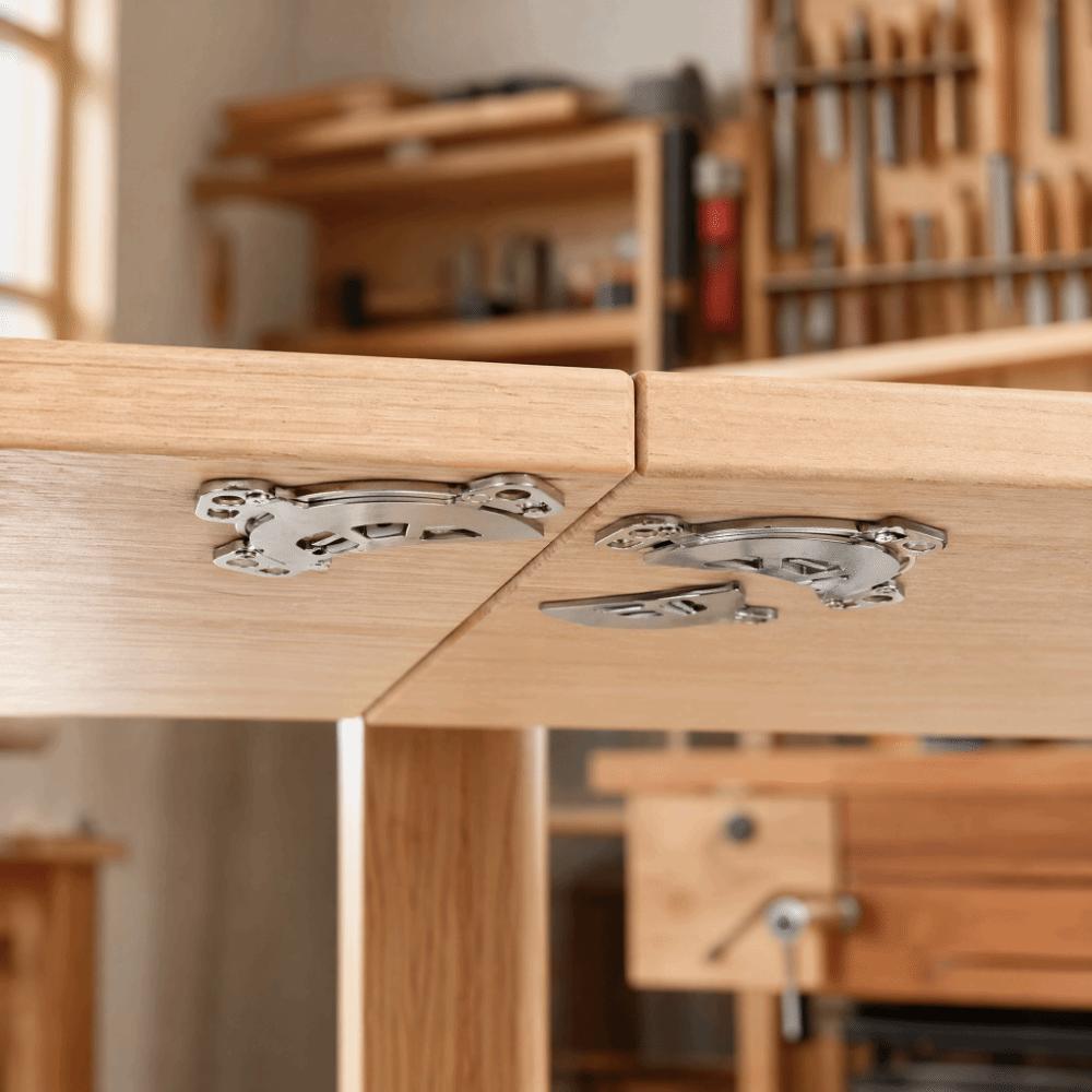 2pcs Zinc Alloy Table Leaf Lock Connector Secure Table Lock Connector Cabinet