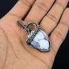 Dendrite Opal 999 Copper Wire Wrapped Pendant, Handmade Gemstone Jewelry Pendant Gift For Birthday