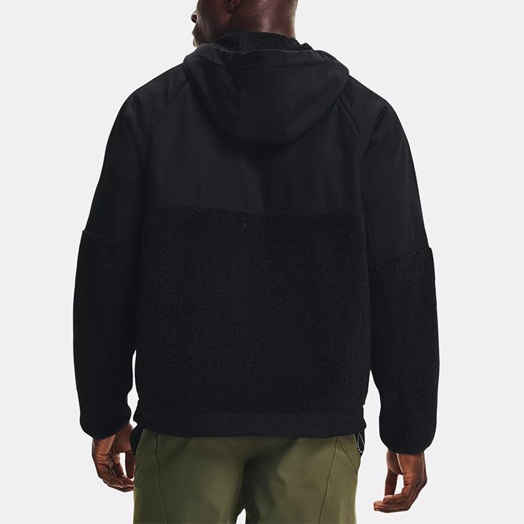 Under Armour Chaqueta con Capucha y Media Cremallera Mission Training para Hombre Ropa Exterior Negro 1366094-001