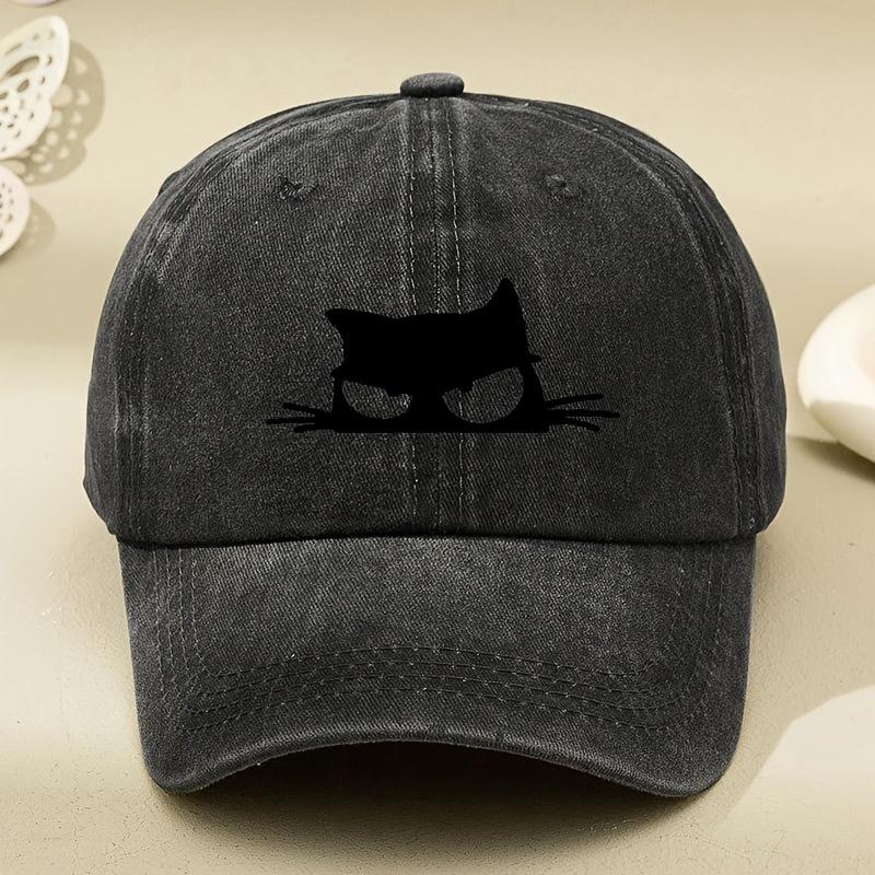 Owl print retro versatile soft brimmed baseball cap for both Unisex and Women, adjustable outdoor casual cap, comfortable and cool