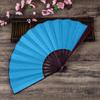 Folding Fan Smooth Opening Solid Color Decorative Bamboo Frame 10 Inches Chinese Style Handheld DIY Blank Fan Home Decor
