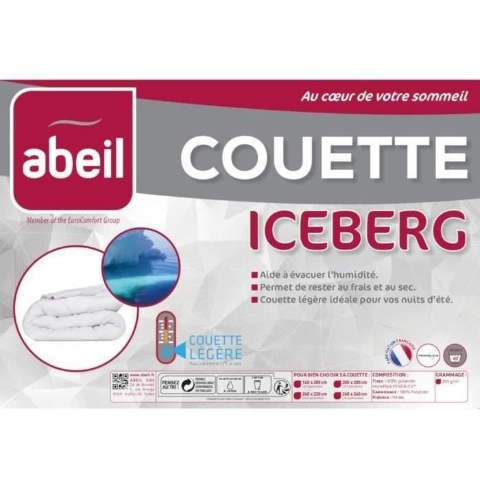 ABEIL Couette légère 200gr/m² ICEBERG 220x240cm