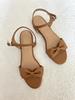Hyoave Blair Ribbon Sandals - Camel Brown