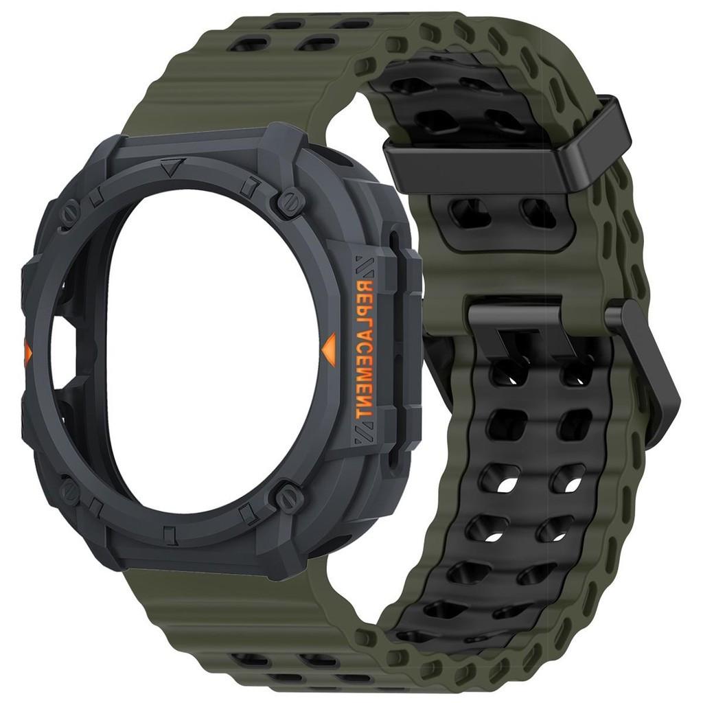 

New Armor Case+Strap For Samsung Galaxy Watch Ultra(2025) 47mm Ultra(2025) 47mm Sport Band Silicone Watchband Correa Bracelet Ga Galaxy Ultra 2025