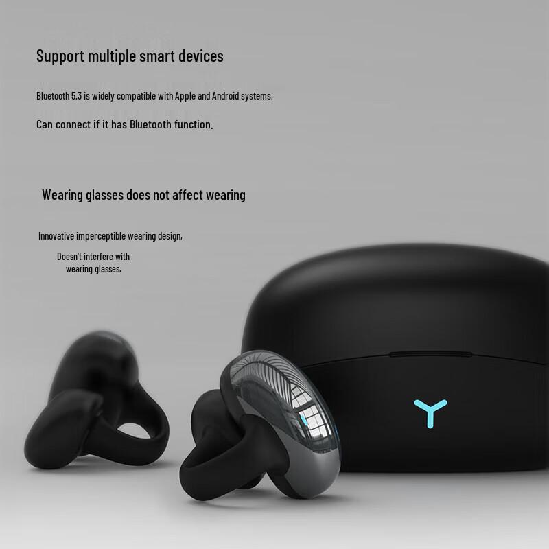 OKSJ Bone Conduction Sports Ear-Clip Bluetooth Headset