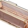 Topkapi Italian Leather Lizard Embossed Clasp Long Wallet LUCIA Women's Pale Beige