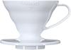 Hario V60 01 Transparent Coffee Dripper For 1 2 Cups Vdr 01 W White