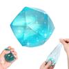 Transparent Rhinestone Squeeze Toy Anxiety Relief Polyhedron Sensory Toy Anti-anxiety Soft Stress Ball Students Office Workers Gift